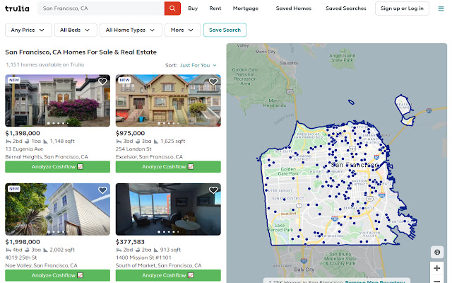 Cashflow Calculator for Zillow/Trulia/Redfin chrome谷歌浏览器插件_扩展第5张截图