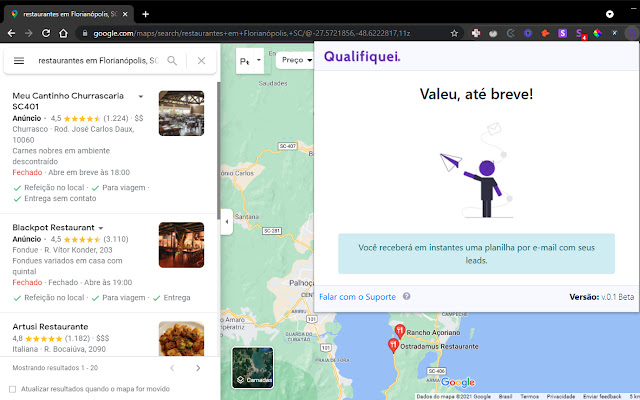 Qualifiquei Leads - Google Maps Scraper chrome谷歌浏览器插件_扩展第3张截图
