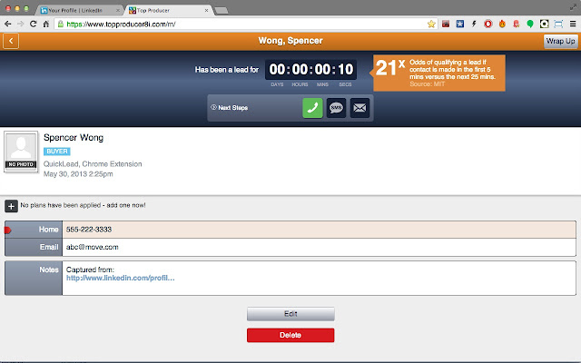 Top Producer® QuickLEAD Clipper chrome谷歌浏览器插件_扩展第2张截图