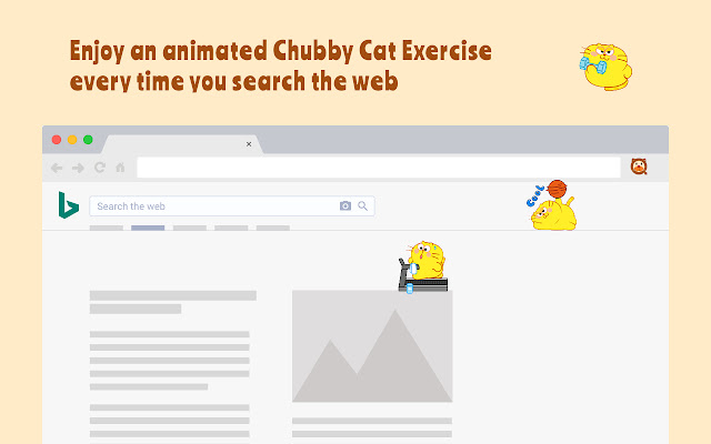 Search with Chubby Cat Exercise chrome谷歌浏览器插件_扩展第2张截图