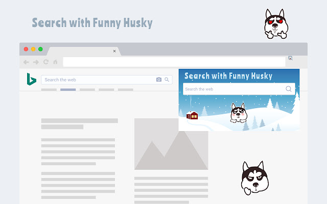 Search with Funny Husky Dog chrome谷歌浏览器插件_扩展第1张截图