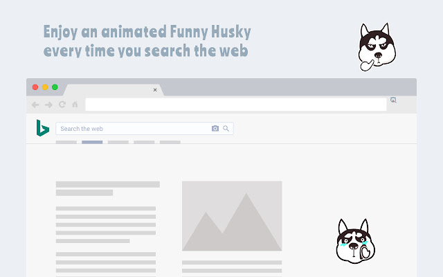 Search with Funny Husky Dog chrome谷歌浏览器插件_扩展第2张截图