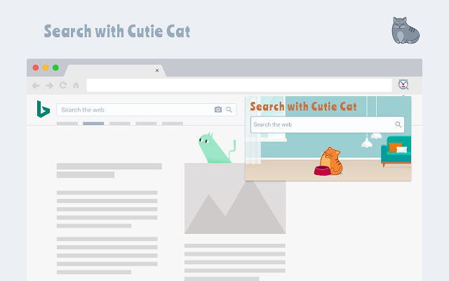 Search with Cutie Cat chrome谷歌浏览器插件_扩展第1张截图