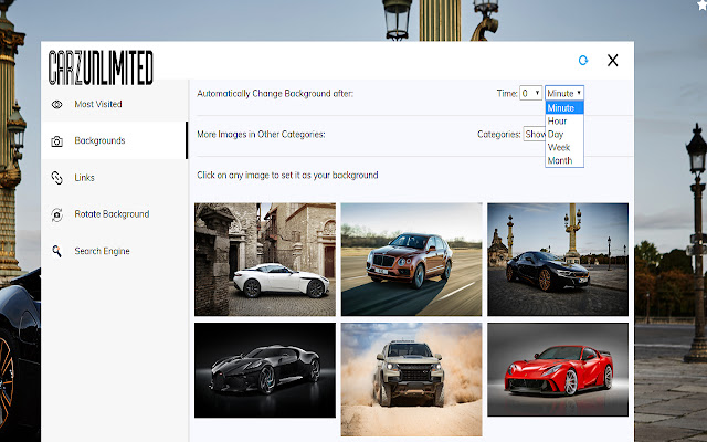 Super Cars - HD Wallpapers & Themes chrome谷歌浏览器插件_扩展第5张截图