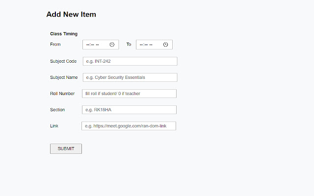 Time Table Viewer & Manager chrome谷歌浏览器插件_扩展第3张截图