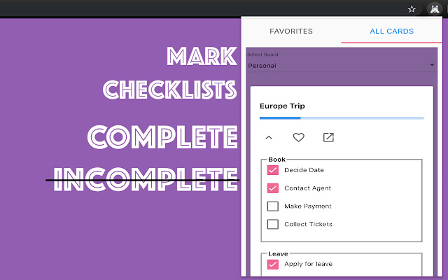 Trello Checklists chrome谷歌浏览器插件_扩展第2张截图
