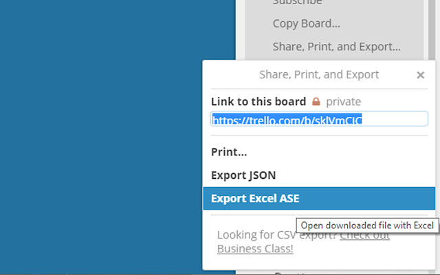 ASE Export for Trello chrome谷歌浏览器插件_扩展第2张截图