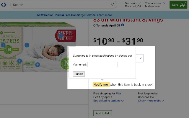 In-stock Alerts (Beta) chrome谷歌浏览器插件_扩展第2张截图
