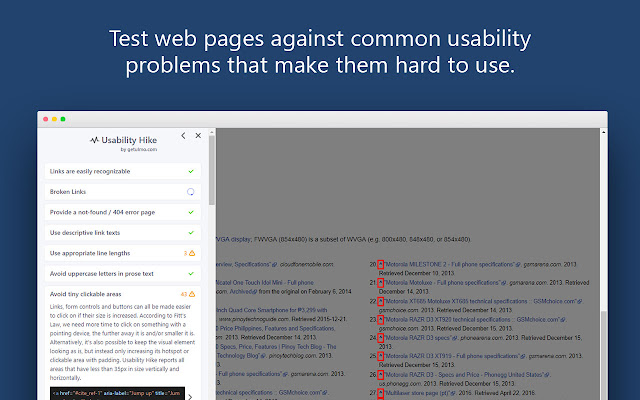 Usability Hike: Find usability problems chrome谷歌浏览器插件_扩展第1张截图