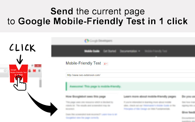 NEW Google Mobile Friendly Test Quick Access chrome谷歌浏览器插件_扩展第1张截图