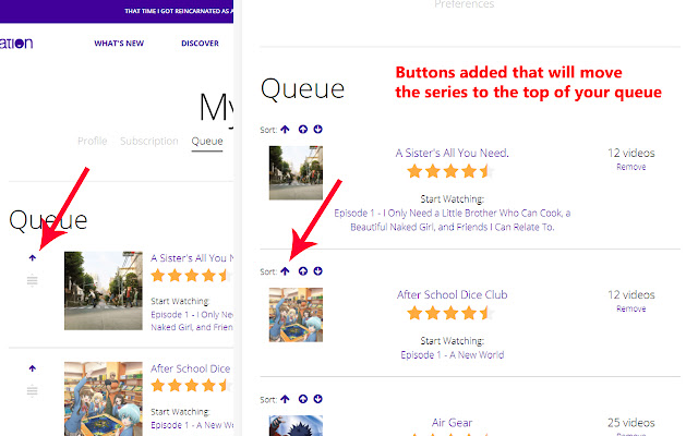 Funimation - Queue Fix chrome谷歌浏览器插件_扩展第1张截图