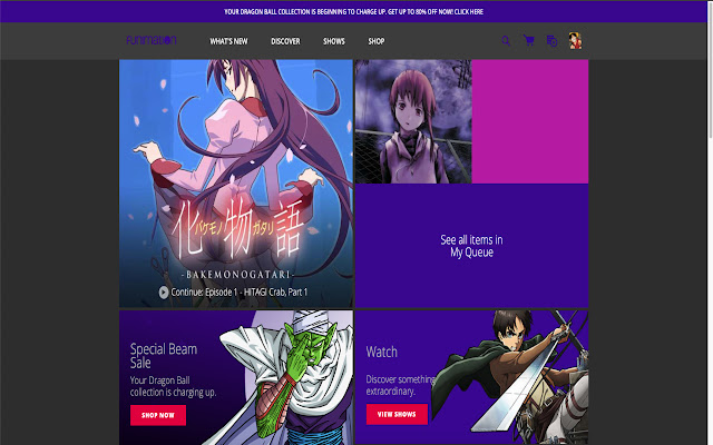 Funimation Dark Mode chrome谷歌浏览器插件_扩展第1张截图