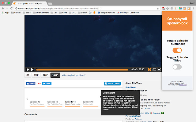 Crunchyroll Spoilerblock chrome谷歌浏览器插件_扩展第2张截图
