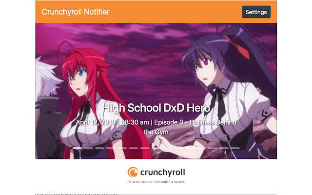 Crunchyroll Notifier chrome谷歌浏览器插件_扩展第3张截图