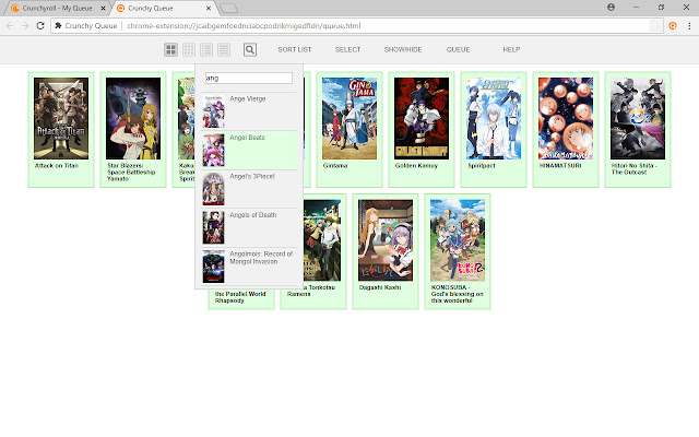 Crunchy Queue chrome谷歌浏览器插件_扩展第4张截图