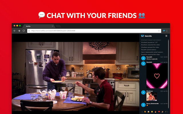 Watchflix: stream party w/ friends chrome谷歌浏览器插件_扩展第3张截图