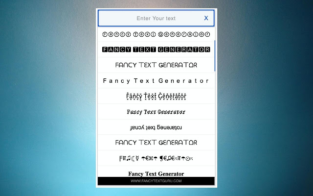 Fancy & Cool Text Generator chrome谷歌浏览器插件_扩展第2张截图