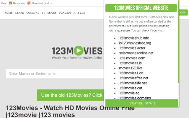 ▷ 123Movies - New Official Website Unblocked chrome谷歌浏览器插件_扩展第1张截图