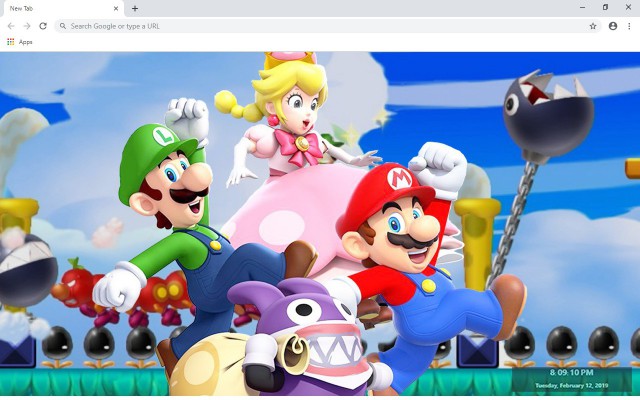 New Super Mario Bros. U Deluxe New Tab chrome谷歌浏览器插件_扩展第3张截图