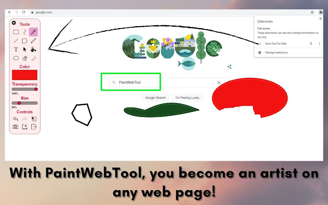 Paint Tool for Web chrome谷歌浏览器插件_扩展第1张截图