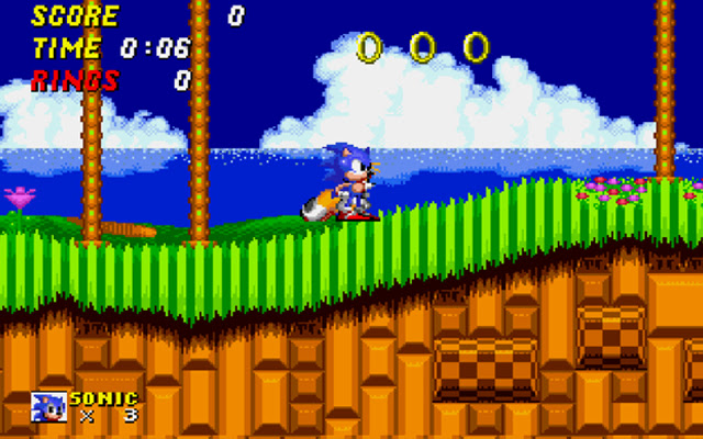 Sonic The Hedgehog 2 Game chrome谷歌浏览器插件_扩展第1张截图