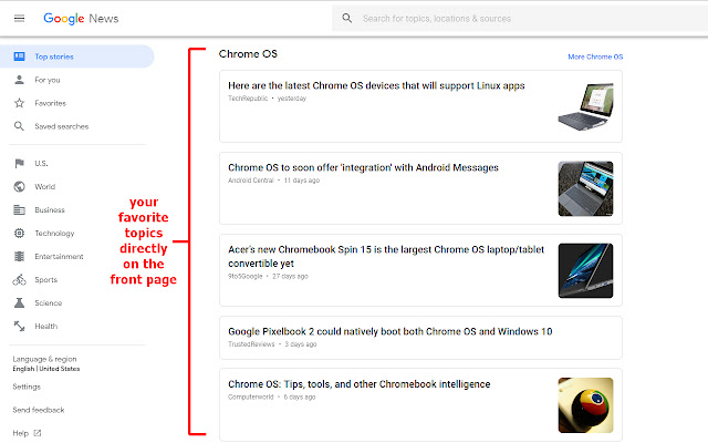 Fixer for Google News chrome谷歌浏览器插件_扩展第1张截图