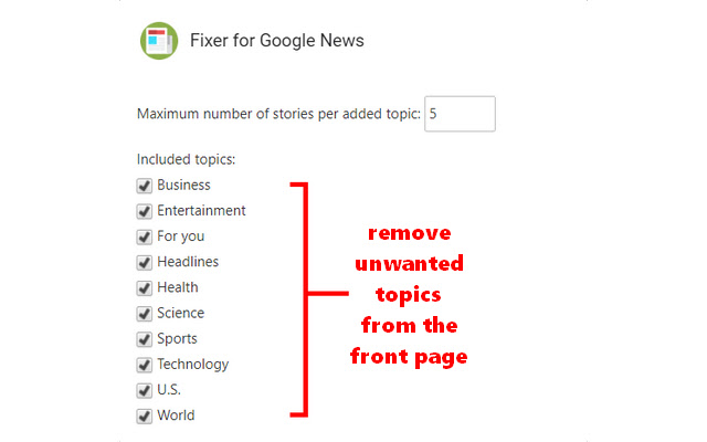 Fixer for Google News chrome谷歌浏览器插件_扩展第2张截图