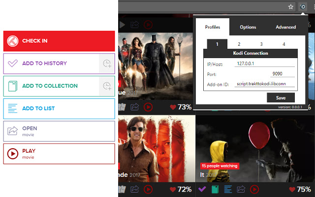 TraktToKodi chrome谷歌浏览器插件_扩展第1张截图