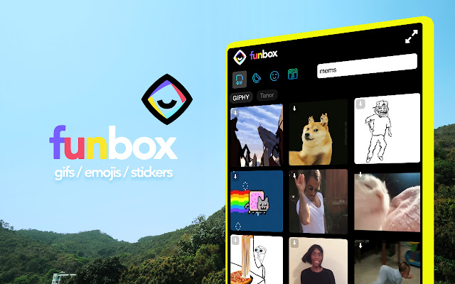 Fun Box - Emoji, Stickers, Gifs chrome扩展插件截图1