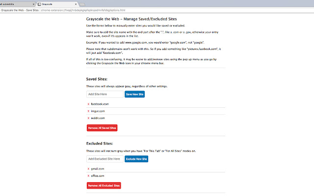 Grayscale the Web - Save Sites chrome谷歌浏览器插件_扩展第5张截图