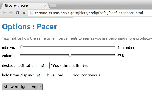 Pacer chrome谷歌浏览器插件_扩展第2张截图