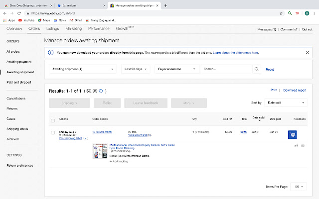 DropShipping Order from Ebay to Aliexpress chrome谷歌浏览器插件_扩展第1张截图