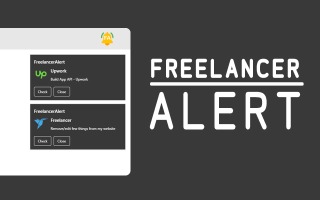 FreelancerAlert Chrome Extension chrome谷歌浏览器插件_扩展第1张截图