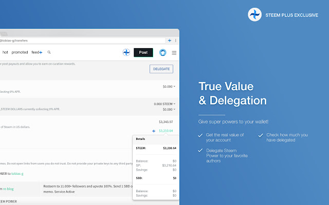 SteemPlus chrome谷歌浏览器插件_扩展第4张截图