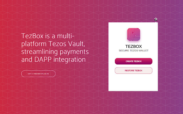 TezBox - Tezos Wallet chrome谷歌浏览器插件_扩展第1张截图