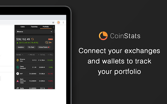 CoinStats - Crypto Portfolio Tracker chrome谷歌浏览器插件_扩展第2张截图