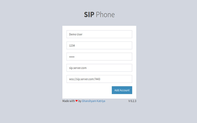 SIP Phone chrome谷歌浏览器插件_扩展第4张截图