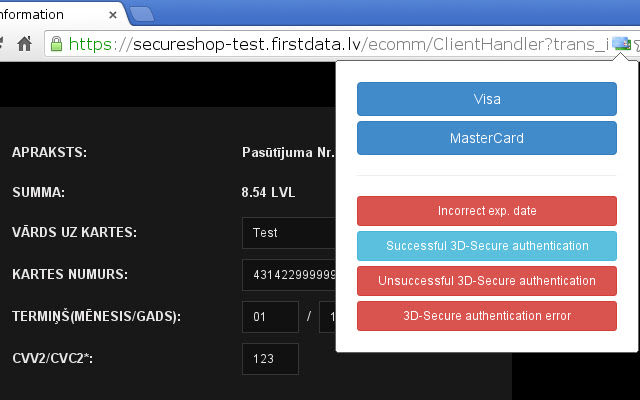 FirstData.lv Testing Tool chrome谷歌浏览器插件_扩展第1张截图