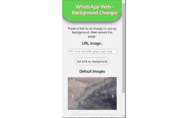 WhatsApp Web - Background Changer chrome谷歌浏览器插件_扩展第2张截图