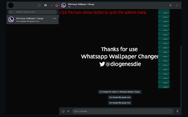 Whatsapp Wallpaper Changer chrome谷歌浏览器插件_扩展第1张截图