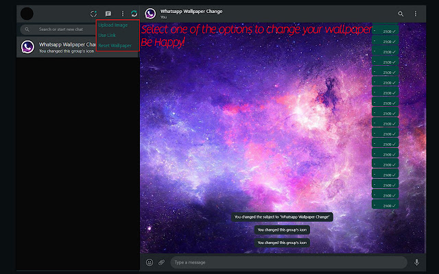 Whatsapp Wallpaper Changer chrome谷歌浏览器插件_扩展第2张截图