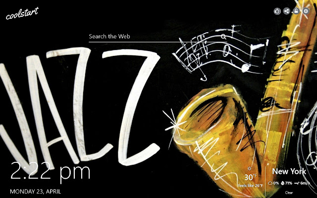 Jazz HD Wallpapers Music New Tab Theme chrome谷歌浏览器插件_扩展第1张截图