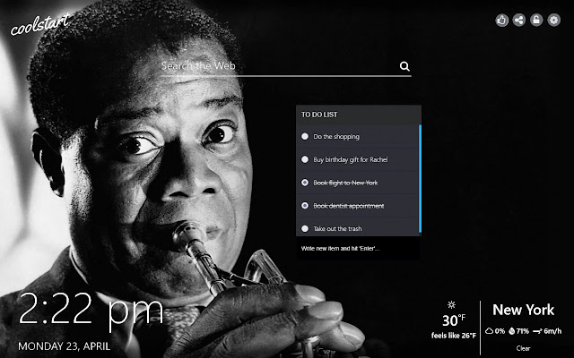 Jazz HD Wallpapers Music New Tab Theme chrome谷歌浏览器插件_扩展第2张截图