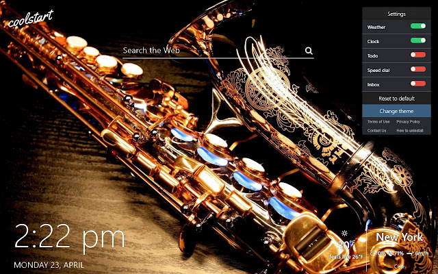Jazz HD Wallpapers Music New Tab Theme chrome谷歌浏览器插件_扩展第3张截图