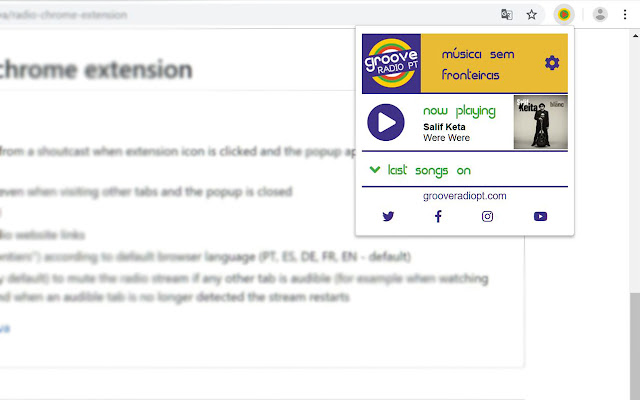 Groove Radio PT chrome谷歌浏览器插件_扩展第1张截图