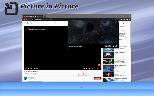 Picture in Picture chrome谷歌浏览器插件_扩展第1张截图