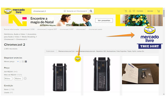 Mercado Livre TrueSort a verdadeira ordenação chrome谷歌浏览器插件_扩展第1张截图