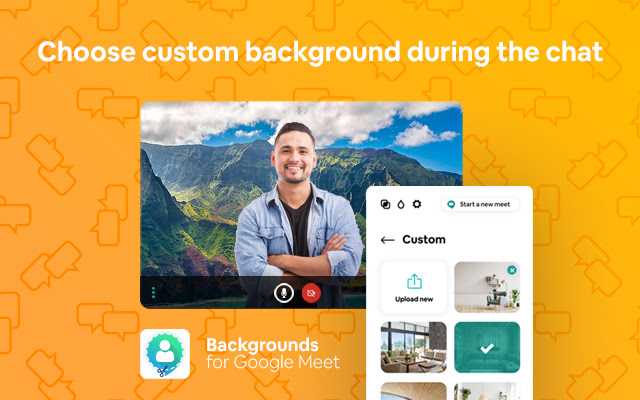 Google Meet Virtual Backgrounds chrome谷歌浏览器插件_扩展第1张截图