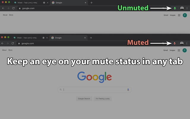 Meet Mute Toggle chrome谷歌浏览器插件_扩展第2张截图