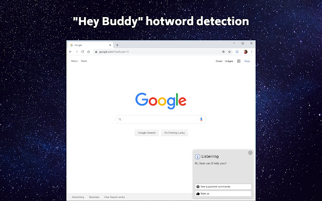 Hey Buddy - Chrome Voice Assistant chrome谷歌浏览器插件_扩展第3张截图